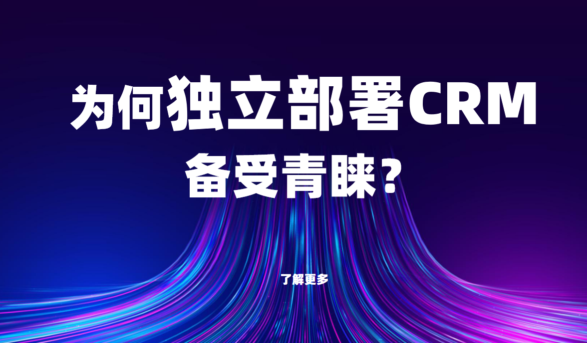 為何獨立部署CRM備受青睞？關鍵優勢解析